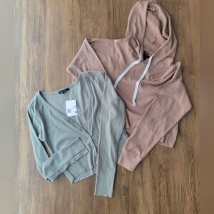 FOREVER 21 Long Sleeve Crop Top Bundle-size Large